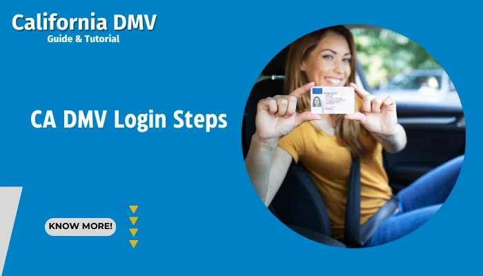 CA DMV Login Steps